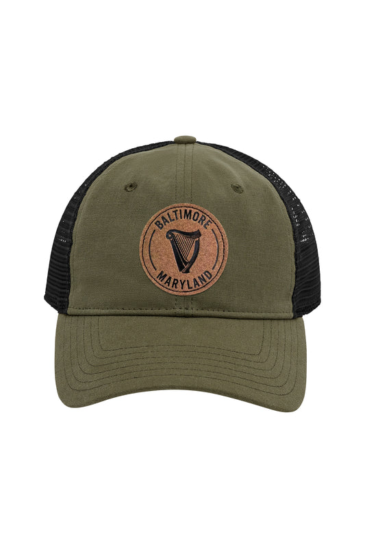 Timber Leather Patch Hat